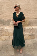 Alison | Elegant V-neck Fantasy Party Maxi Dress