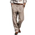 Emerson | Classic Pleated Linen Pants