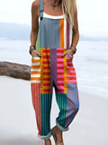 Rica | Colorful Striped Overalls